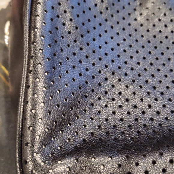 Chanel Authentic Black Perforated Lambskin Baseball Spirit Flap Bag - Picture 4 of 6